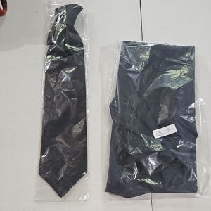 Elegant Black Tie and Apron Set